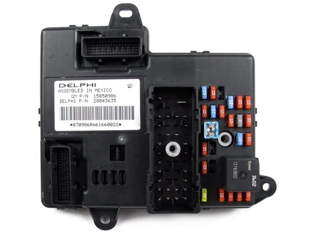 Body control module (BCM) with integrated fuse box and connectors